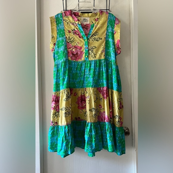 Oh My Stars Multi Color/Patch Floral Dress - Picture 3 of 11
